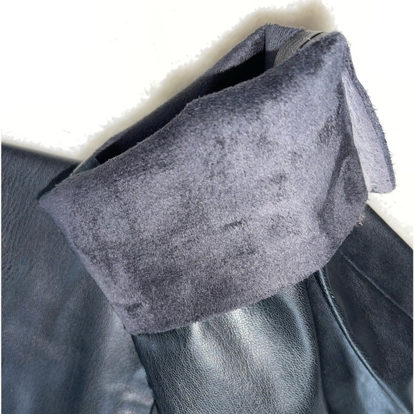 Zara - Skinny Faux Leather high rise black Pants size small - Picture 10 of 11